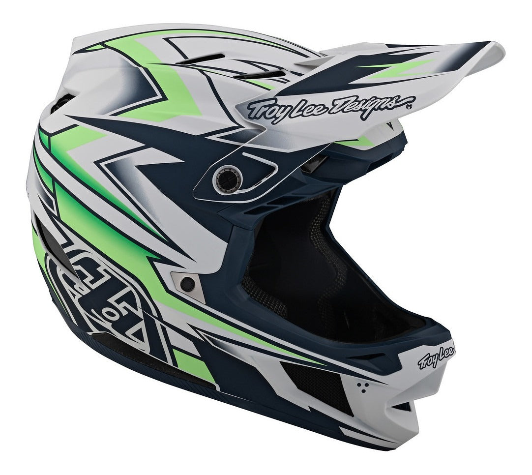 Casco Troy Lee Designs D4 Composite Volt White